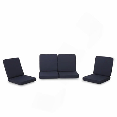 CAROLINA CLUB CHAIR CUSHION SET, BACK CUSHION AND SEAT CUSHION, NAVY, SET OF 4 (63513.00 CUSHION SET)