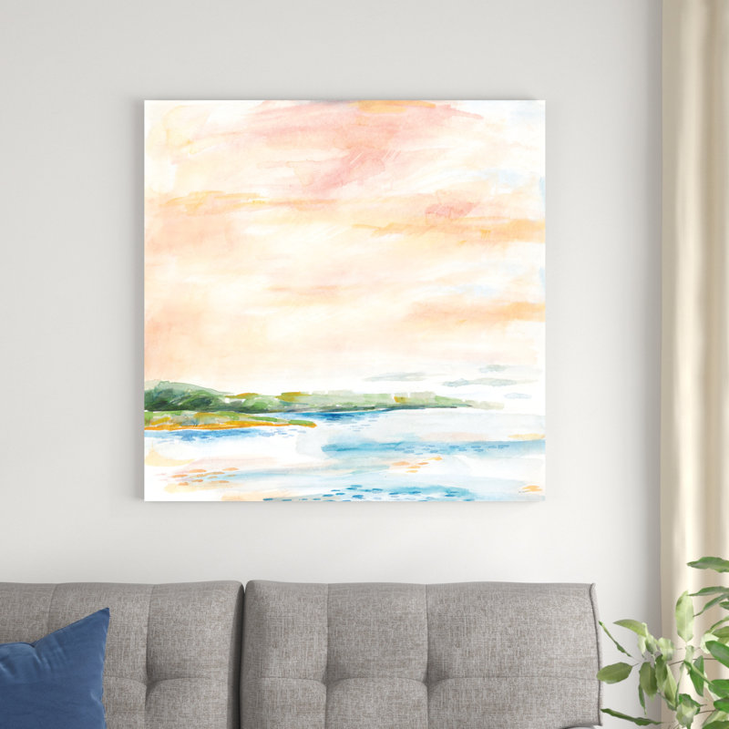 "Morning Bay" par Sue Schlabach - peinture sur toile tendue, H 36 po x l 36 po