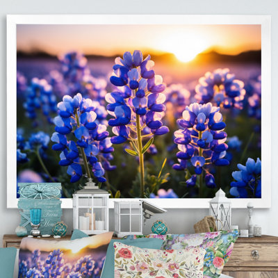 «Blue Bonnets Field Photo I», art sur toile Blue Bonnets