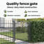 104 cm W Steel Gate Fencing-121122503
