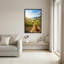 «Rolling Vineyard Hills with Wicker Basket», art mural sur toile-133506270