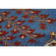 Blue Geometric Oushak Indian Area Rug 9x12