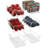 Hosler 6 Pack Medium Stackable Clear Storage and Organizer Bins with Handles