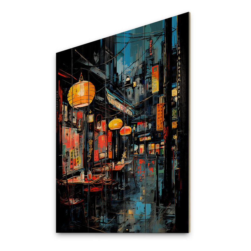 Nesrine - Paysages, décoration murale sur bois de pin naturel, H 32 po x l 24 po