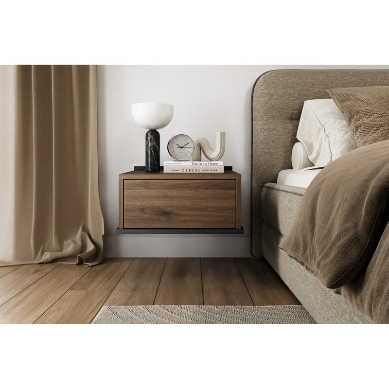 Destyni 50cm W Laminate Bedside Table