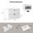 24'' Single Bathroom Vanity With Ceramic Top Wall-Mounted-1306469424