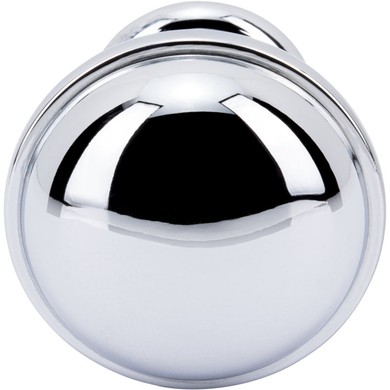 Ronan Diameter Round Knob, 1 1/2", Polished Chrome