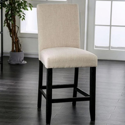 Ensemble de 2 chaises d'appoint à hauteur de comptoir en tissu Restiq