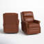 Fauteuil inclinable et pivotant en cuir véritable l 29,6 po Manning-51413