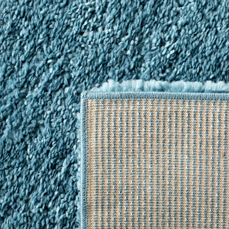 Vahrij Solid Colour Shag Area Rug, Rectangle 122 x 183 cm