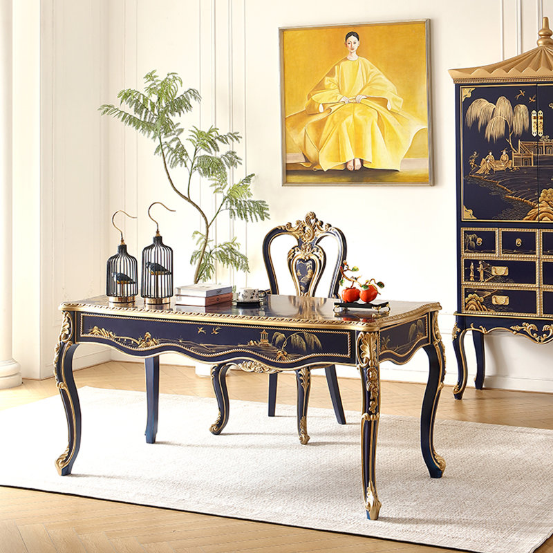 French style desk and chair set