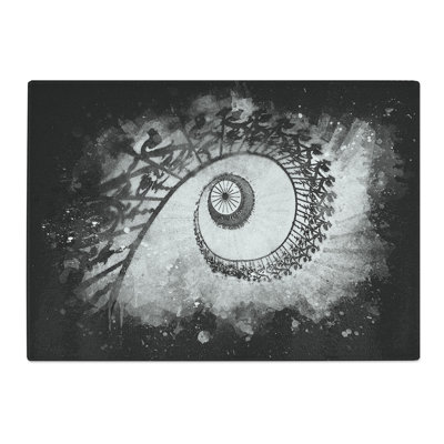 Tempered Glass Spiral Staircase Chopping Board