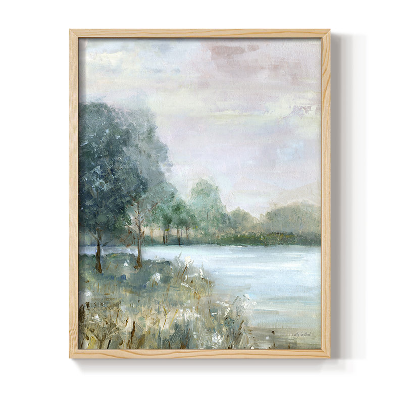 «Blue Hour», reproduction encadrée - bois massif, Naturel, H 11 po x l 9 po