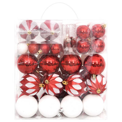 64-tlg. Weihnachtsbaumkugel-Set