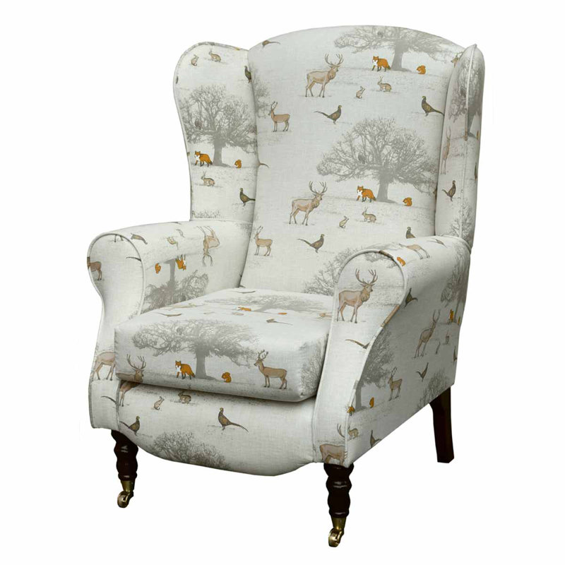81cm Wide Tufted Wingback Chair