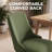 High Back Dining Chair with Ergonomic Curved Back, Padded Seat & Solid Wood Legs-729398878
