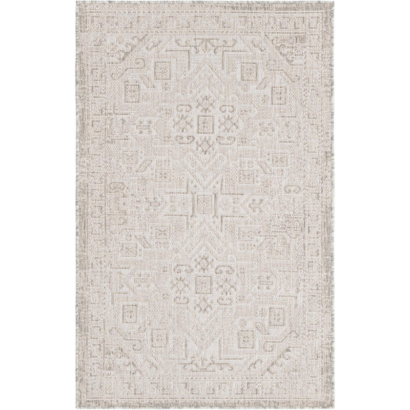 Outdoor Chand Area Rug Beige Color, Rectangle 3'3" x 5'3"