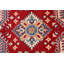 Tapis de couloir oriental géométrique rouge Kazak noué à la main 3 x 9