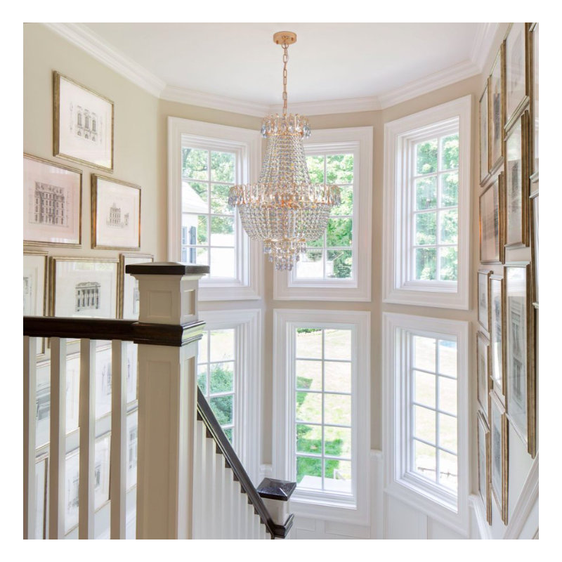 Lustre en cristal de luxe contemporain