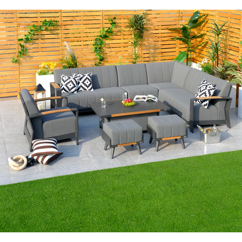 7 - Person Patio Conversation Set with Cushions