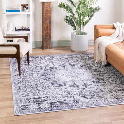 Tapis oriental gris Braegger