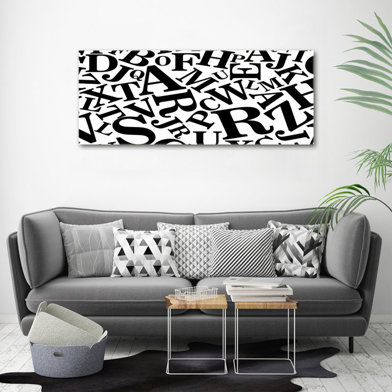 Alphabet - No Frame Print on Canvas