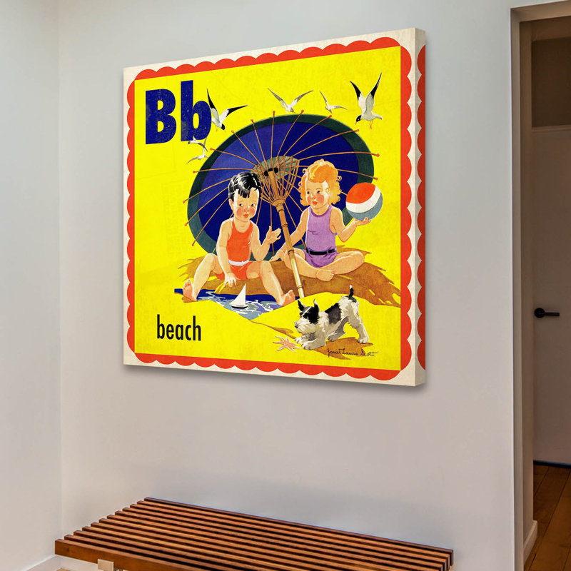 Beach - Wrapped Canvas Print, 101cm H x 101cm W