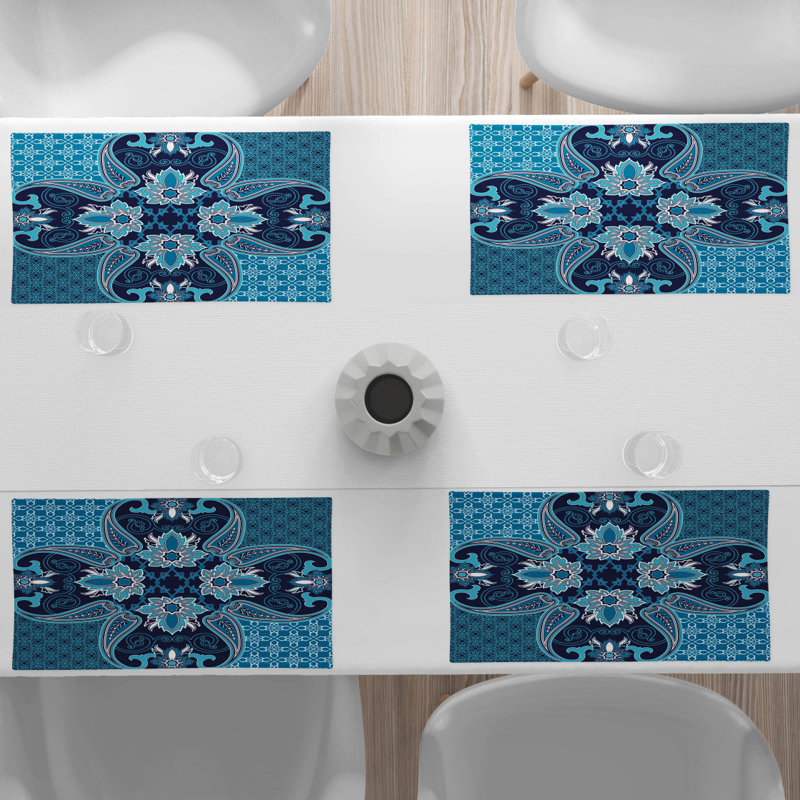 Polyester Geometric Rectangle Placemat