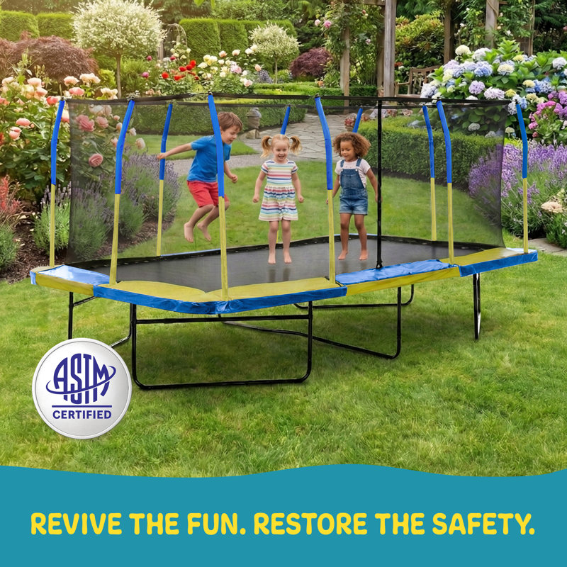 Coussin de protection de ressort supérieur de rechange pour cadre de trampoline de 9 pi x 15 pi Machrus