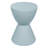 Durant Modern Hourglass Drum End Table with Removable Storage Lid, Indoor Outdoor Side Table & Small Patio Stool, No Assembly Lightweight Accent Table-693795885