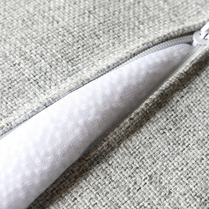 Fauteuil à billes simple et paresseux, Mélange de lin gris clair