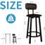 Tabouret de comptoir 24,6 po Sivansh-725851729-725851728