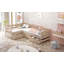 Lit plateforme simple en forme de L