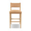 Ferris Upholstered Bar Stool with Solid Wood Frame