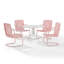Ensemble repas d'extérieur rond 5 pièces Huntingburg-680106329