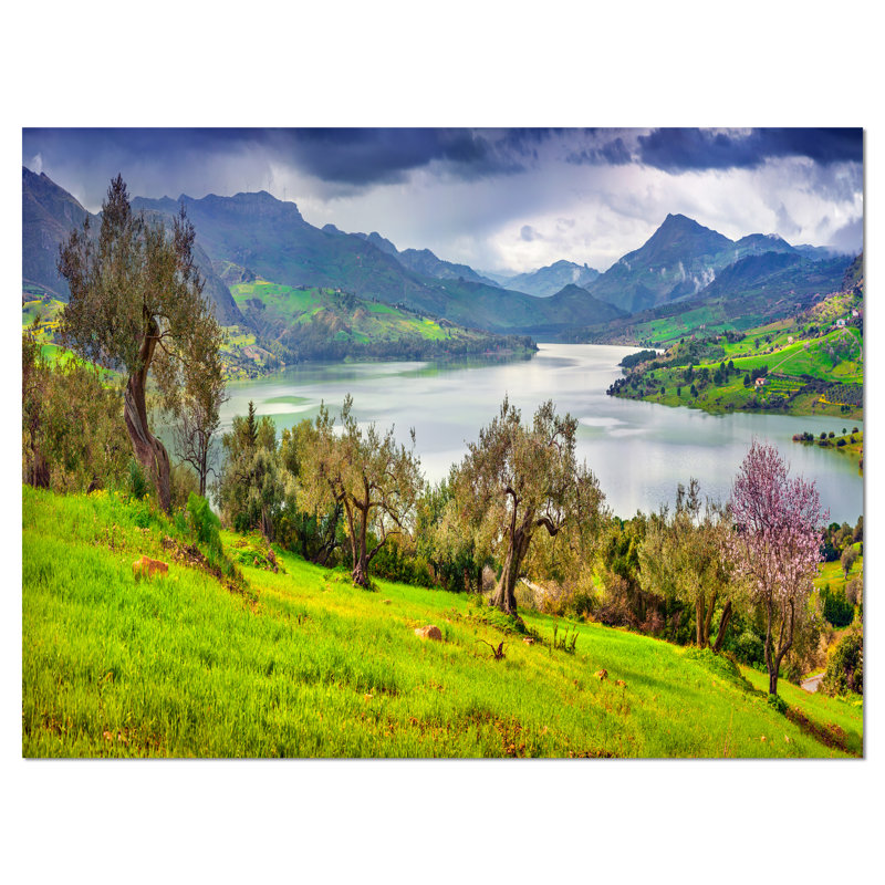 Lac Rosamarina, impression sur toile tendue, H 20 po x l 20 po x P 1 po
