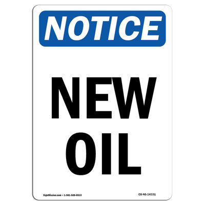 New Oil Sign