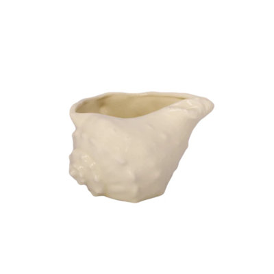 Ceramic Shell Planter White