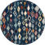 Tapis bleu marine Southwestern-1078152297
