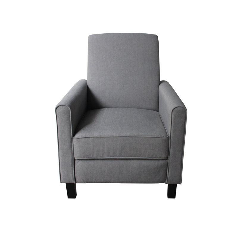 Karalina Upholstered Recliner, Dark Gray