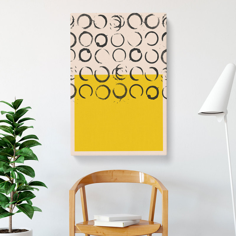 Block Print No.2 - Wrapped Canvas Painting, 50cm H x 35cm W x 3cm D