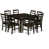 9 pièces : 1 table, 8 chaises sélectionné