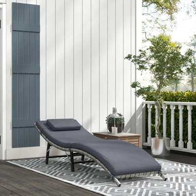 Barteldina 196cm Long Reclining Single Chaise with Cushions
