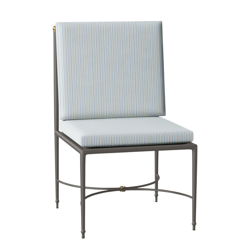 Roma Patio Chair with Cushions, No Welt, Perigold Caper Onyx