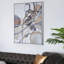 Rectangle aquarelle abstraite, peinture à l'huile