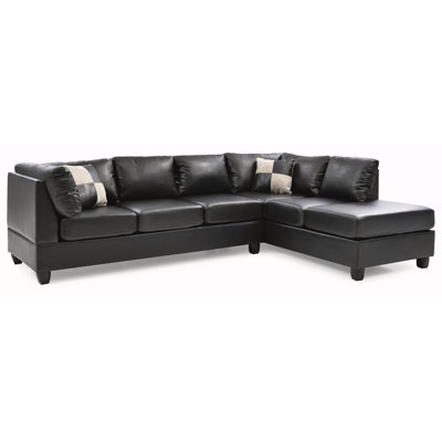 Malone Sectional ( 3 Boxes) , BLACK