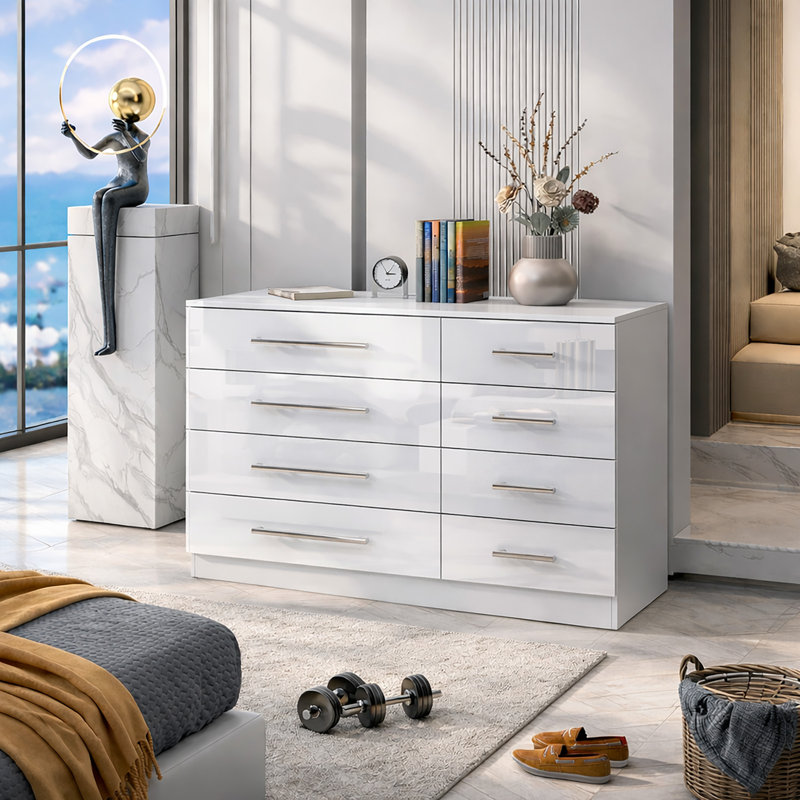 113cm W 8 - Drawer Chest of Drawers