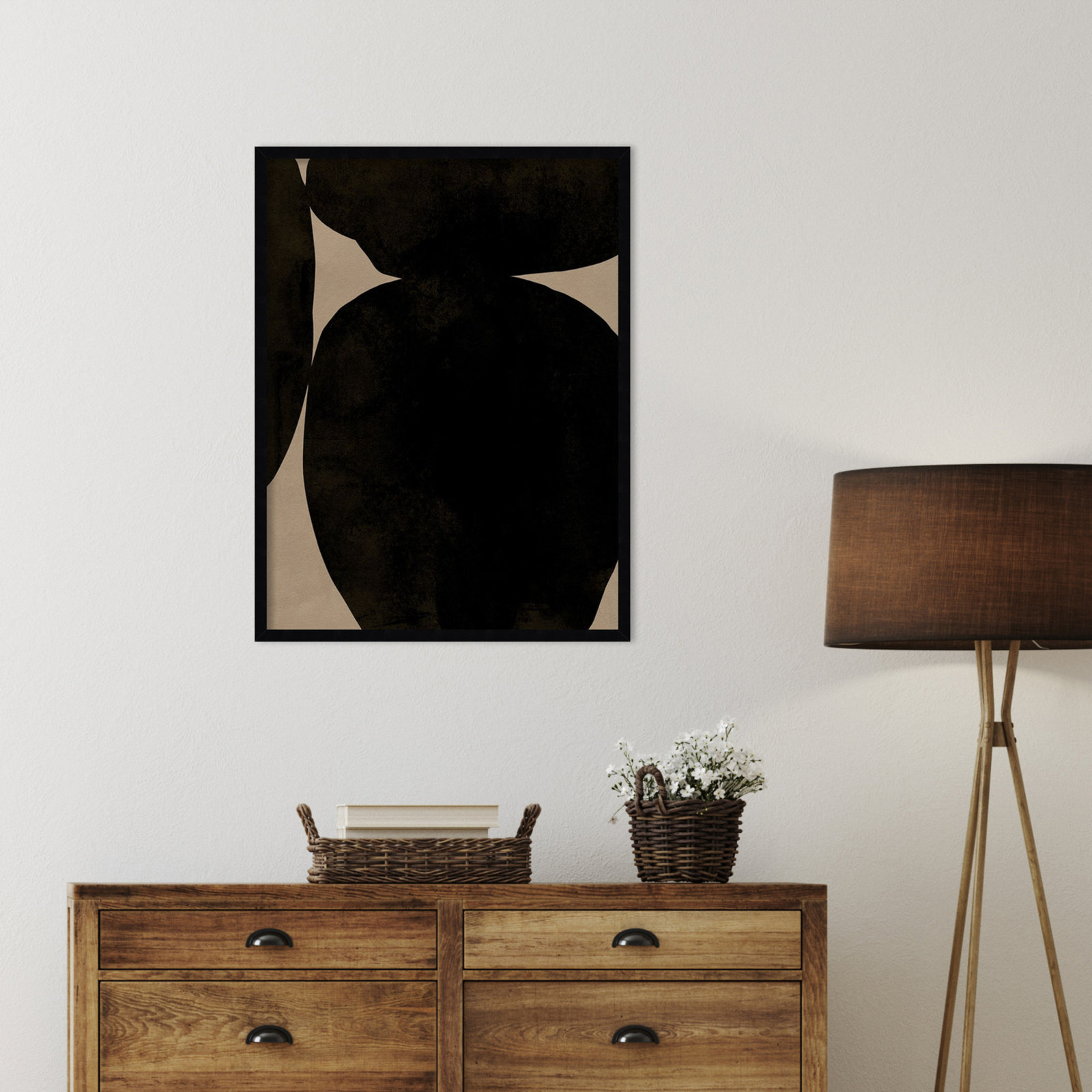 Heirloom Orbs II by Jacob Green, Black, 33" H x 25" W x 1" D