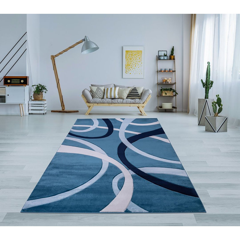 Tapis turc Jorrik-BLEU, Rectangle 8 pi x 10 pi 2 po