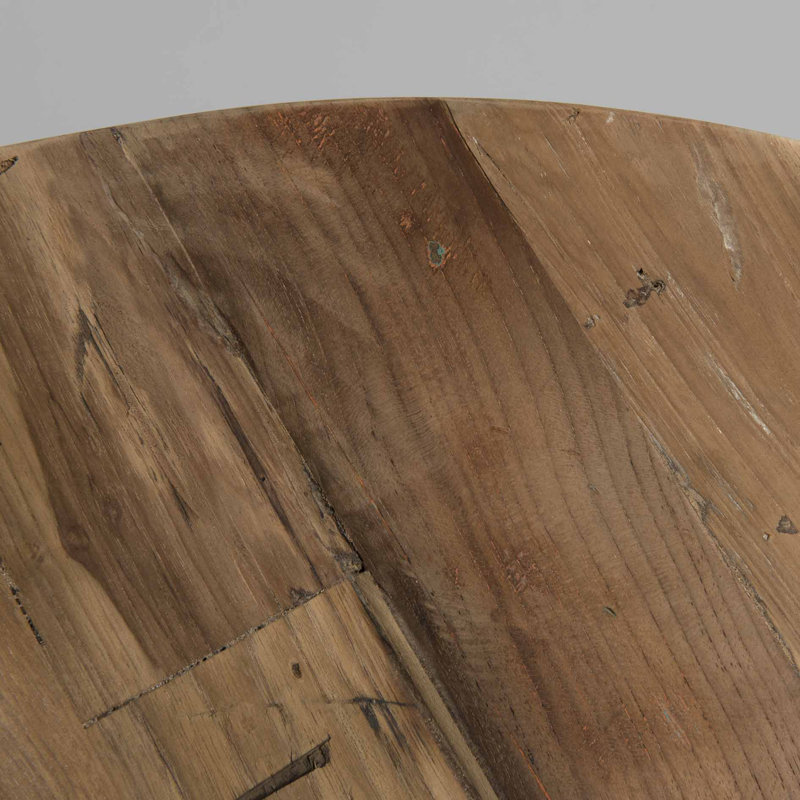 Sandrine Pedestal Coffee Table, Brut, 34.5cm H x 60cm W x 60cm D